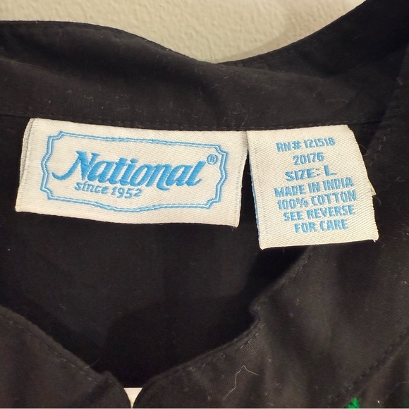 National Vibrant Embroidered Floral Lightweight Button Front Jacket Size Large - Picture 3 of 8